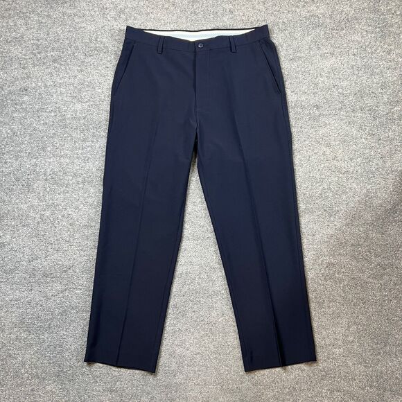 FJ FootJoy Pants Mens 36 Navy Stretch Straight Golf Performance Lightweight - Picture 2 of 13